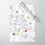 We Are The Future Tattoos Part 1 Wrapping Paper Gallery Image 1