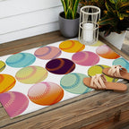 Pop Art Baseballs Outdoor Rug Gallery Image 2