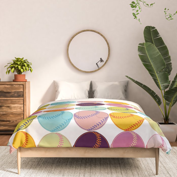 Pop Art Baseballs Comforter Gallery Image 3