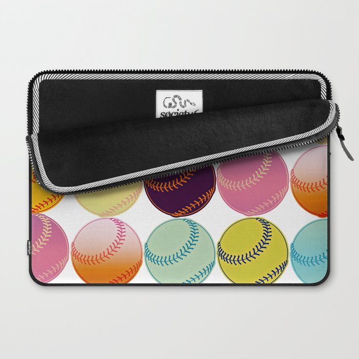 Pop Art Baseballs Laptop Sleeve Gallery Image 2