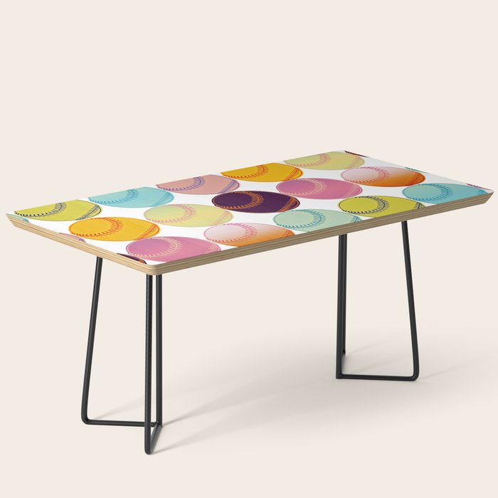 Pop Art Baseballs Coffee Table Gallery Image 1