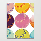 Pop Art Baseballs Notebook Gallery Image 4