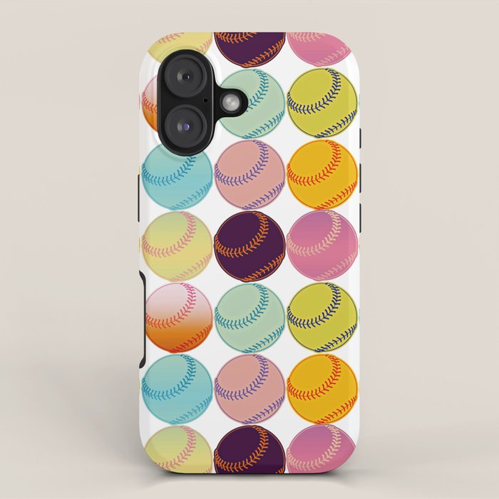 Pop Art Baseballs iPhone Case Gallery Image 1