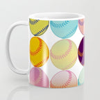 Pop Art Baseballs Coffee Mug Gallery Image 3