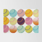 Pop Art Baseballs Rug Gallery Image 2