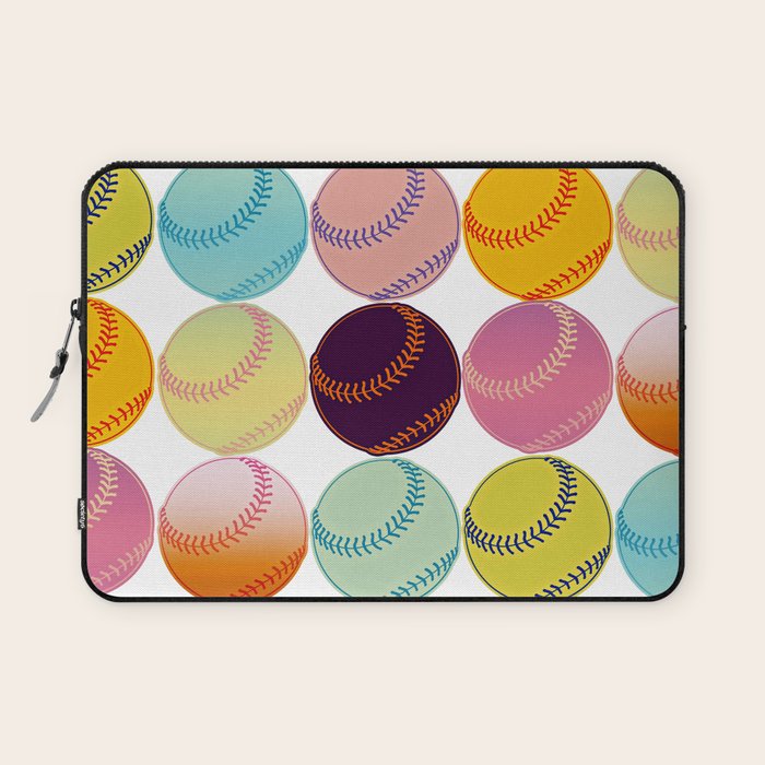 Pop Art Baseballs Laptop Sleeve Gallery Image 1