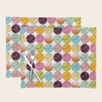 Pop Art Baseballs Placemat Gallery Image 1