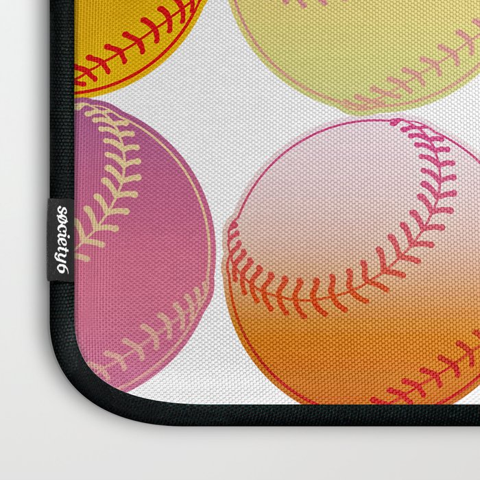 Pop Art Baseballs Laptop Sleeve Gallery Image 3