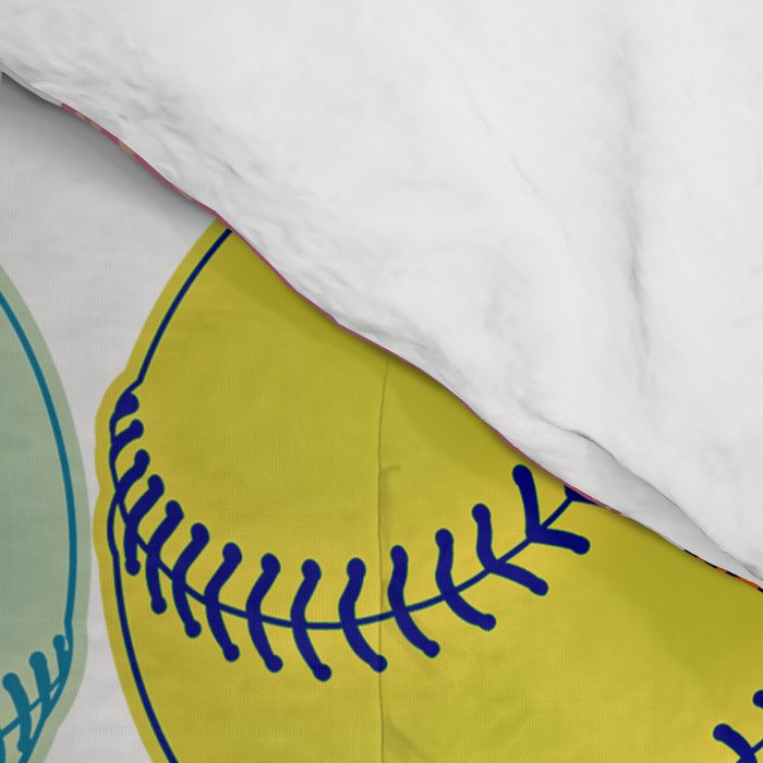 Pop Art Baseballs Comforter Gallery Image 4