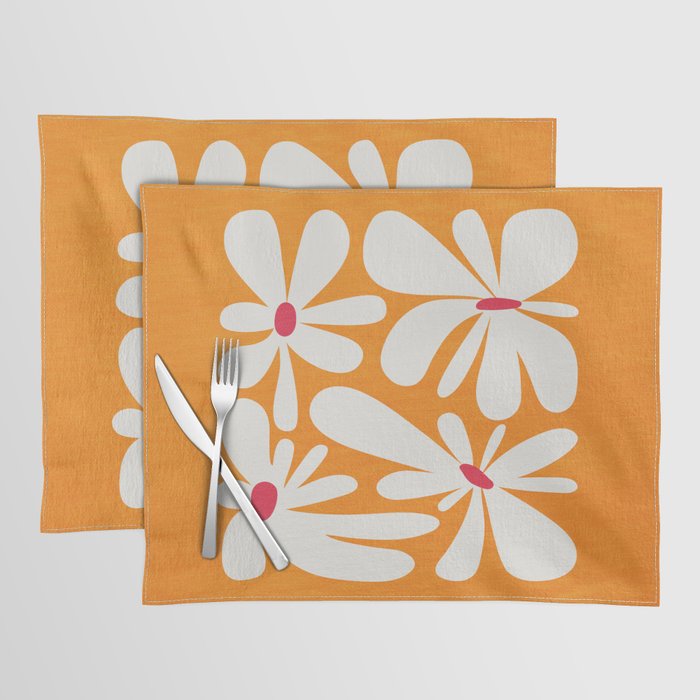 Bloom: Tangerine Matisse Color Series 03 Placemat Gallery Image 1