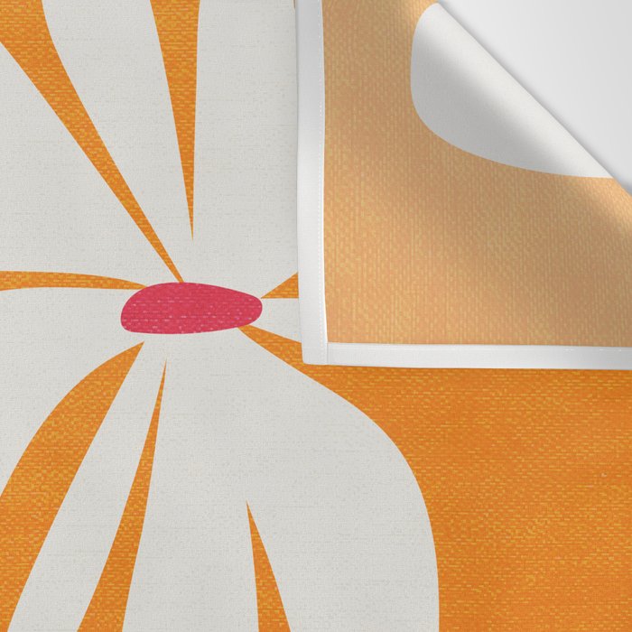 Bloom: Tangerine Matisse Color Series 03 Wall Tapestry Gallery Image 3