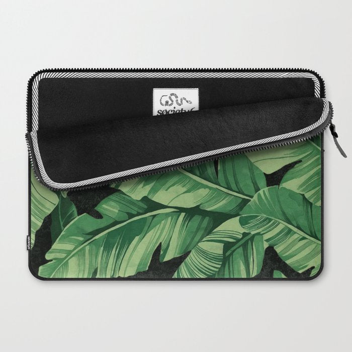 Tropical banana leaves II Laptop Sleeve Gallery Image 2