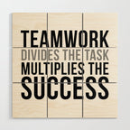 Teamwork Quotes, Office Decor, Office Wall Art, Office Art, Office Gifts Wood Wall Art Gallery Image 1