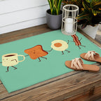 Let's All Go And Have Breakfast Outdoor Rug Gallery Image 2