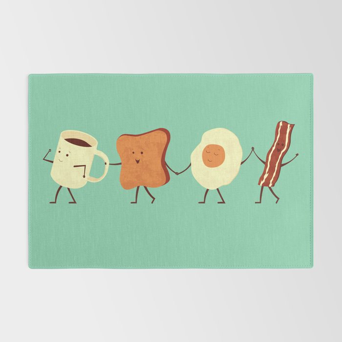 Let's All Go And Have Breakfast Rug Gallery Image 2