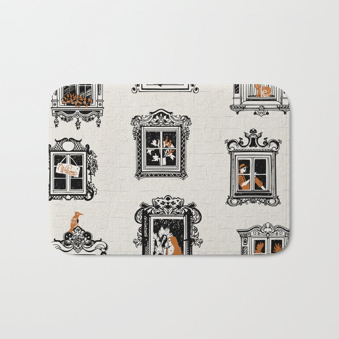 Black Forest welcome windows Bath Mat Gallery Image 1