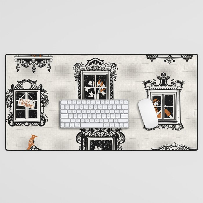 Black Forest welcome windows Desk Mat Gallery Image 1