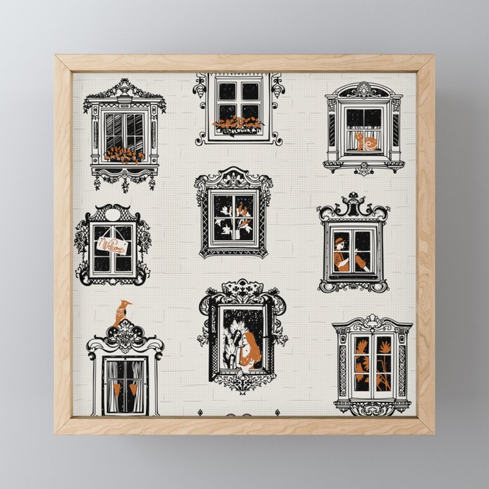 Black Forest welcome windows Mini Art Print Gallery Image 1