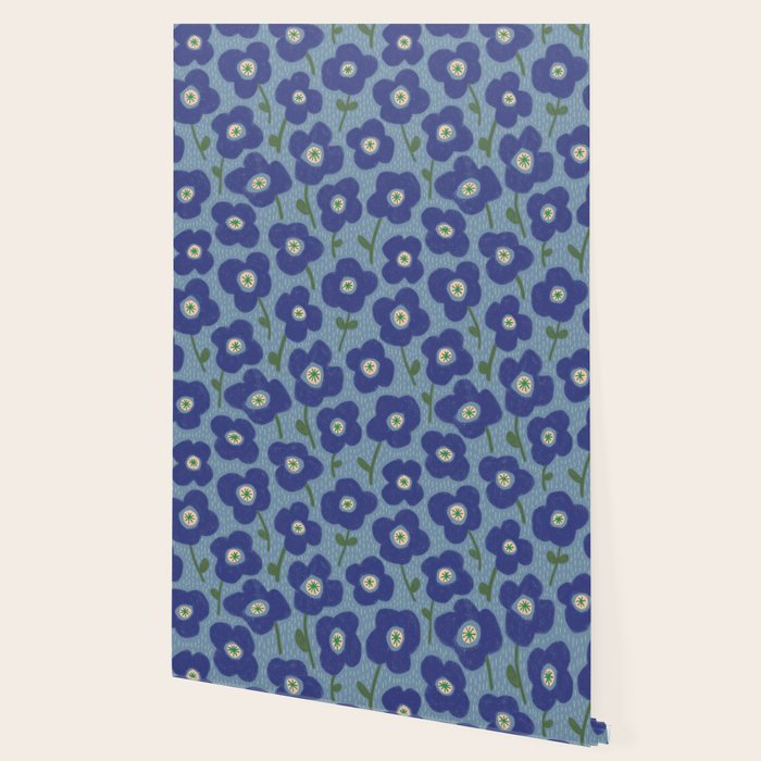 Little flowers blue Wallpaper Gallery Image 2