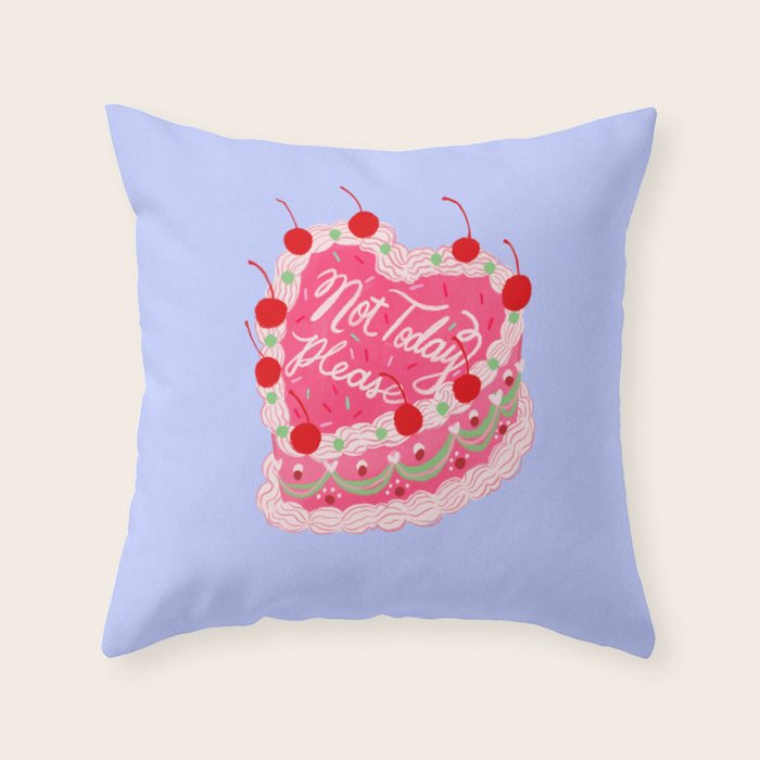Not Today Please Throw Pillow Gallery Image 6