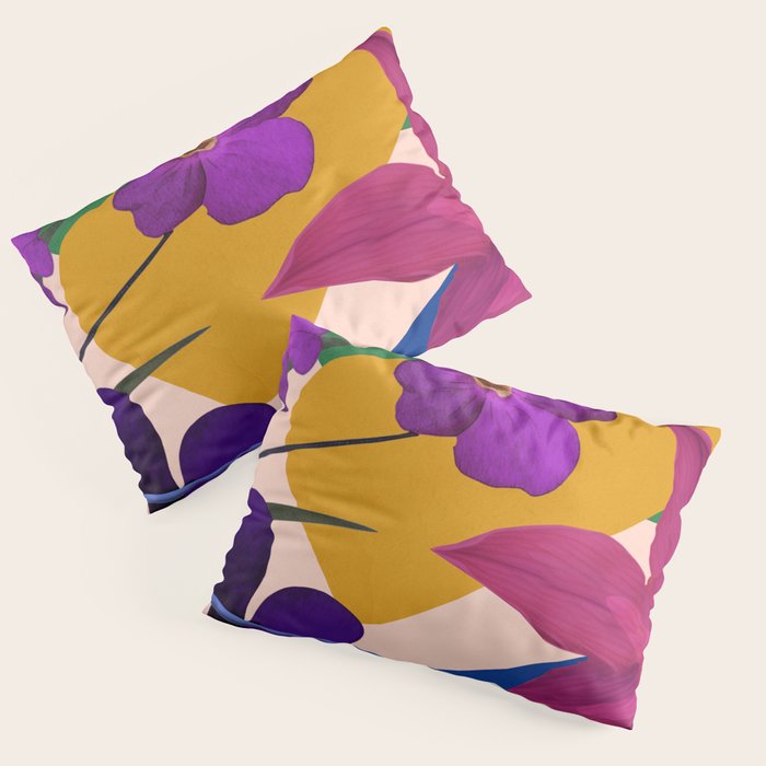 Colorful Bloomscape 1 Pillow Sham Gallery Image 3