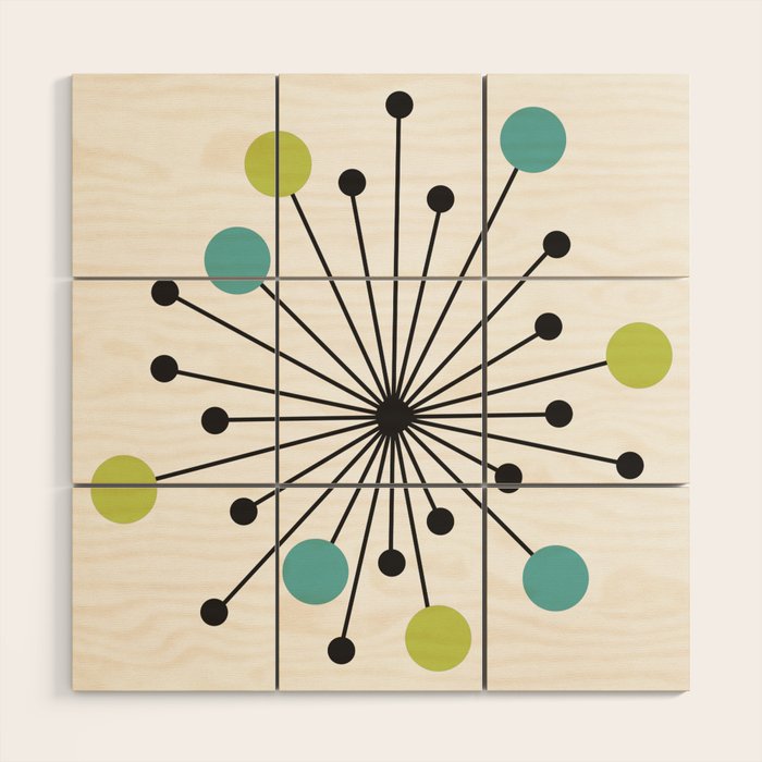 Atomic Age Nuclear Motif â Mid Century Modern Wood Wall Art Gallery Image 1