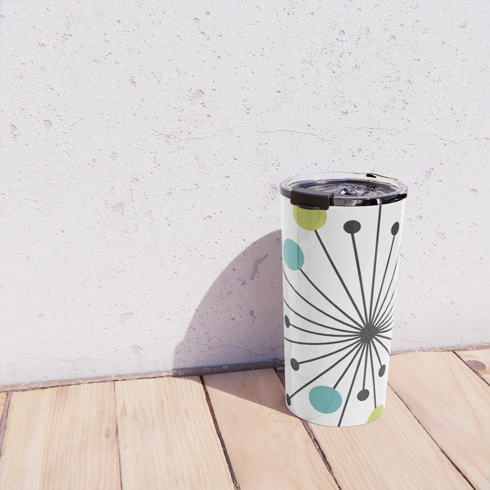 Atomic Age Nuclear Motif â Mid Century Modern Travel Mug Gallery Image 4