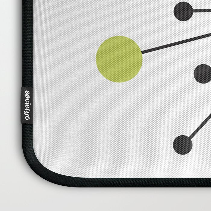 Atomic Age Nuclear Motif â Mid Century Modern Laptop Sleeve Gallery Image 3