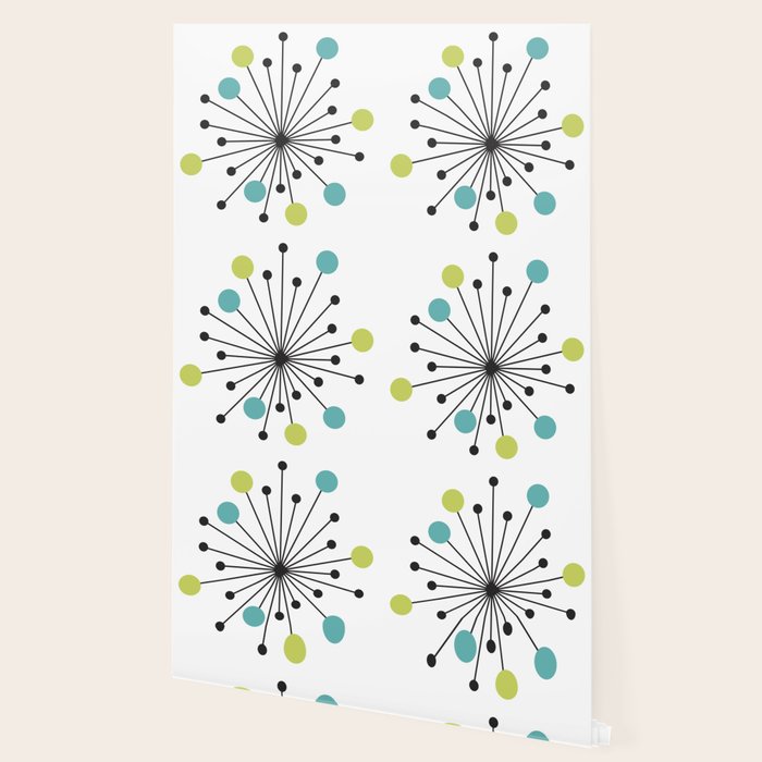 Atomic Age Nuclear Motif â Mid Century Modern Wallpaper Gallery Image 2