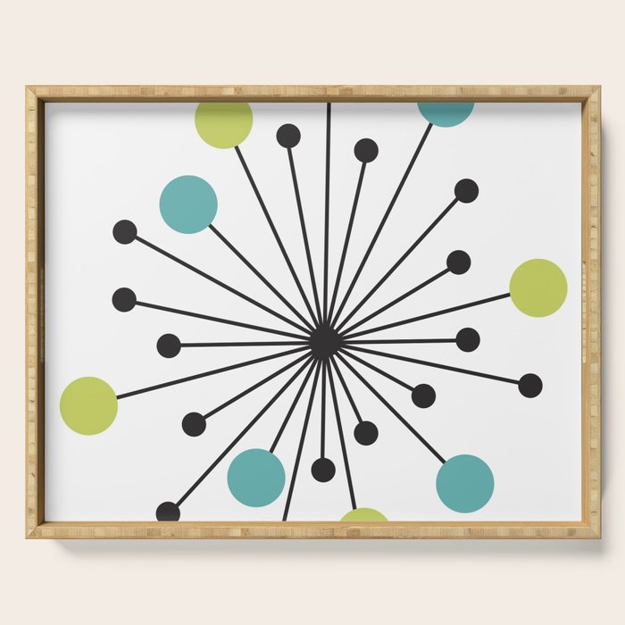 Atomic Age Nuclear Motif â Mid Century Modern Serving Tray Gallery Image 1