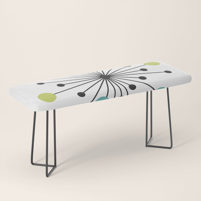 Atomic Age Nuclear Motif â Mid Century Modern Bench Gallery Image 1