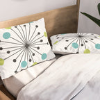 Atomic Age Nuclear Motif â Mid Century Modern Pillow Sham Gallery Image 2