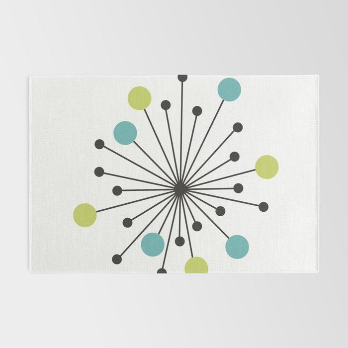 Atomic Age Nuclear Motif â Mid Century Modern Rug Gallery Image 2