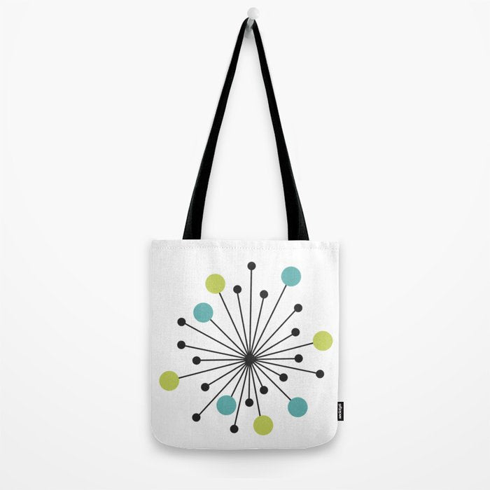 Atomic Age Nuclear Motif â Mid Century Modern Tote Bag Gallery Image 2