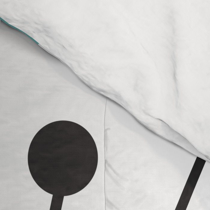 Atomic Age Nuclear Motif â Mid Century Modern Comforter Gallery Image 4