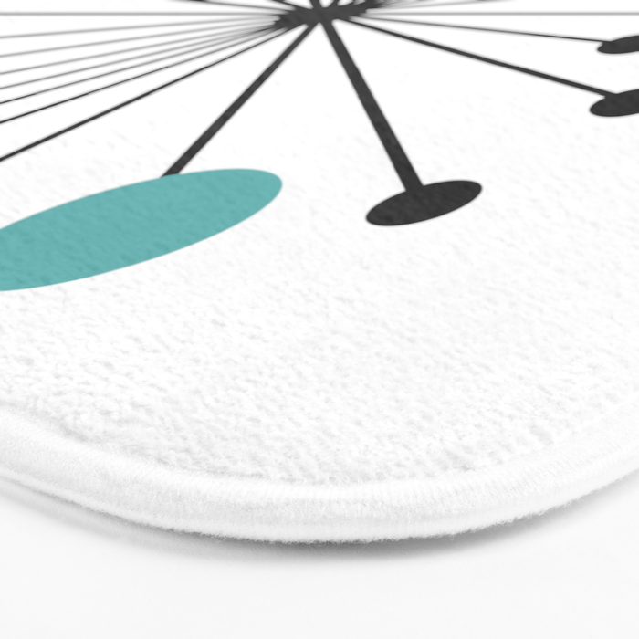 Atomic Age Nuclear Motif â Mid Century Modern Bath Mat Gallery Image 3