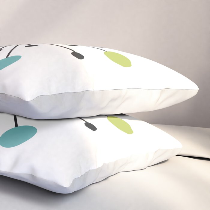 Atomic Age Nuclear Motif â Mid Century Modern Pillow Sham Gallery Image 3