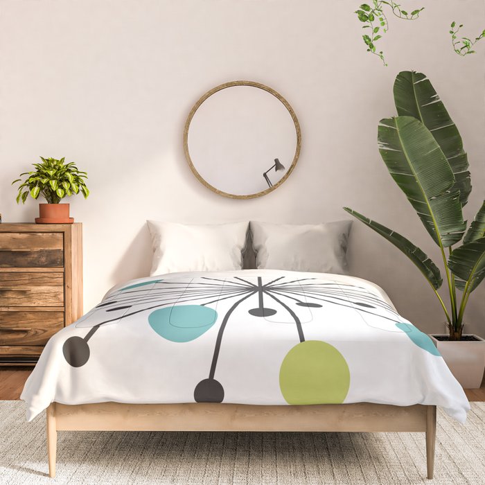 Atomic Age Nuclear Motif â Mid Century Modern Comforter Gallery Image 3