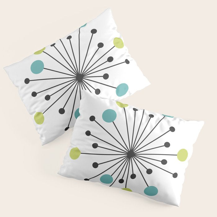 Atomic Age Nuclear Motif â Mid Century Modern Pillow Sham Gallery Image 3