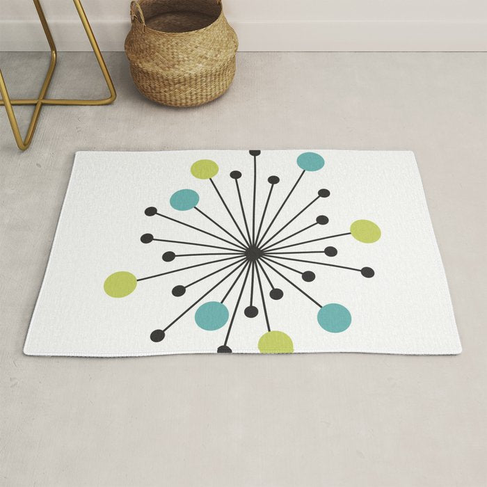 Atomic Age Nuclear Motif â Mid Century Modern Rug Gallery Image 1