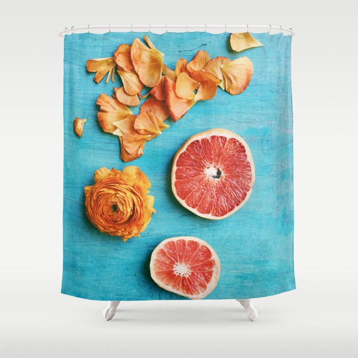 She Made Her Own Sunshine Shower Curtain Gallery Image 1