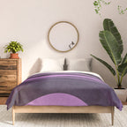 Wavy Watercolor Groovy Purple Shapes Comforter Gallery Image 3