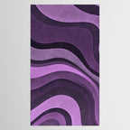 Wavy Watercolor Groovy Purple Shapes Tablecloth Gallery Image 2