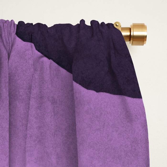 Wavy Watercolor Groovy Purple Shapes Window Curtain Gallery Image 2