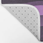 Wavy Watercolor Groovy Purple Shapes Bath Mat Gallery Image 2