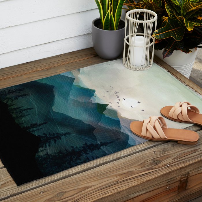 Mountain Sunrise II Outdoor Rug Gallery Image 2