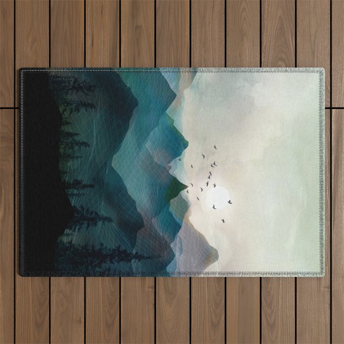Mountain Sunrise II Outdoor Rug Gallery Image 1