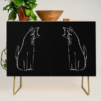 Curious cat impression Credenza Gallery Image 1