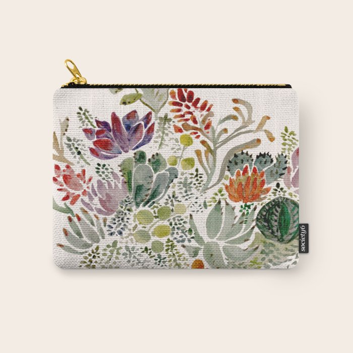 Succulents  Carry All Pouch Gallery Image 1