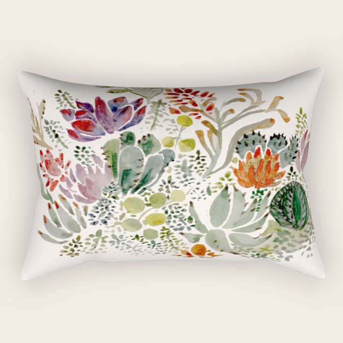 Succulents  Rectangular Pillow Gallery Image 2
